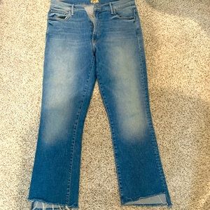 Mother Insider Crop Step Fray 30